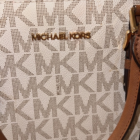 BRAND NEW NEVER USED STUNNING MICHEAL KORS CIARA VANILLA SATCHEL BAG - Picture 2 of 13
